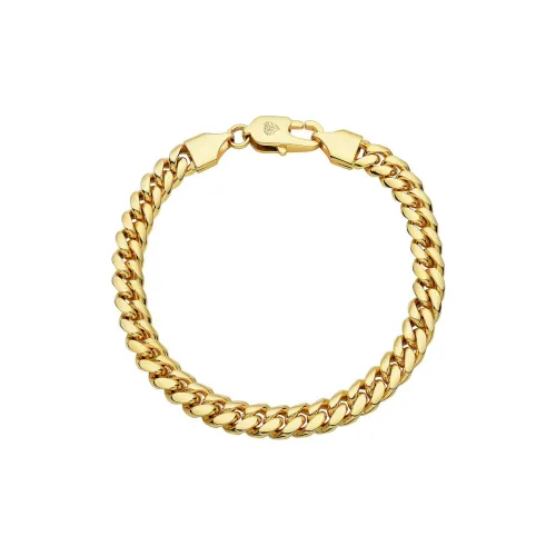 ICEGANG Браслеты из титанового стального сплава 316L с покрытием из каратного золота унисекс