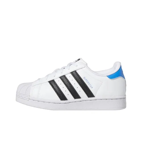 Adidas Superstar J Low Топ Детский Скейтбординг Белый Детский