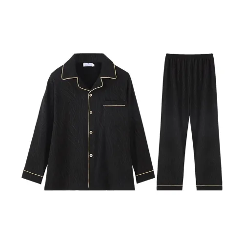 Lan Miao Пижамный комплект Мужской Черный