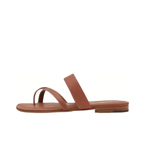 MANOLO BLAHNIK Шлепанцы Женские Коричневый