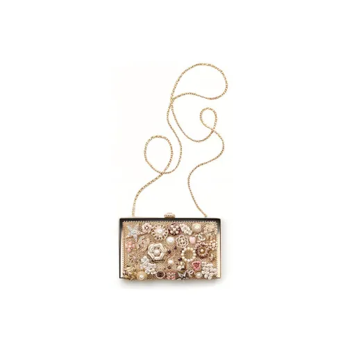 CHANEL 22A Early Autumn Эмаль Glazed Жемчужный Украшение Evening Bag Клатч Сумка через плечо Женские Золотой