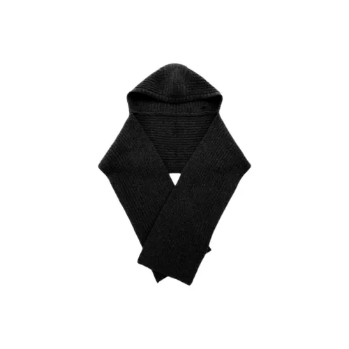 COS Шерсть кашемир полиэстер эластан Вязаные шарфы Мужской Черный