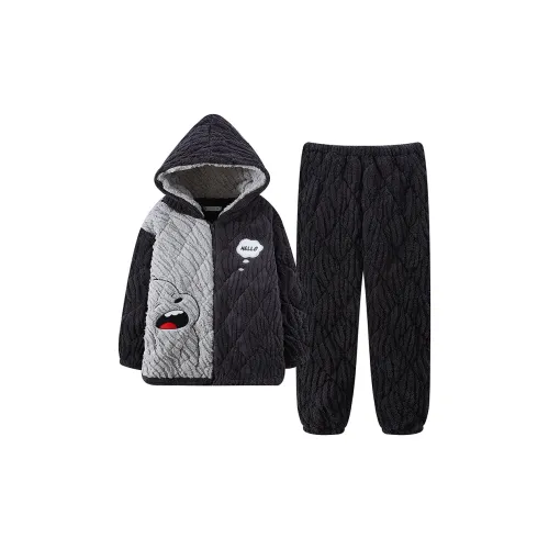 LEZIYUN Коричневый Мужской Пижамный Комплект