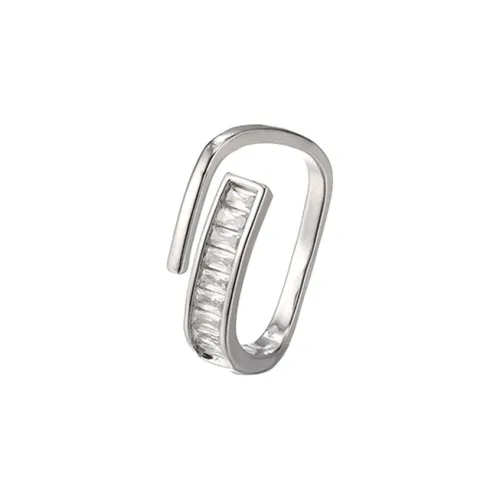 NATURALLYJOJO Циркон Кольца Женское Серебро Золото