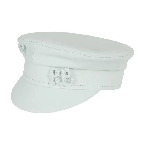 RUSLAN BAGINSKIY Linen Hats Caps Women's Green RUSLAN BAGINSKIY Льняные Шапки и Кепки Женские Зеленые