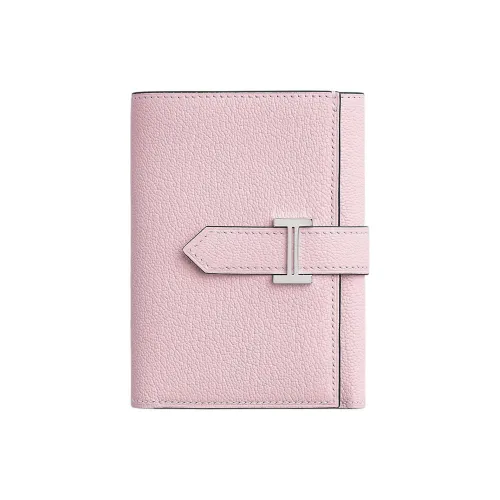 HERMES Bearn Mysore Шевро Кошелек Женские M7Rose Darling Любовь Розовый