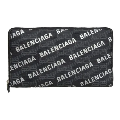 Balenciaga Покрытый холст Кошелек Мужской Черный