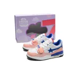 Белый, розовый, голубой