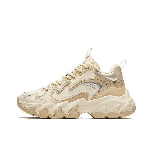 Anta Противоскользящий Термический MID Топ Повседневная Обувь Женская Бежевый Коричневый Серебряный