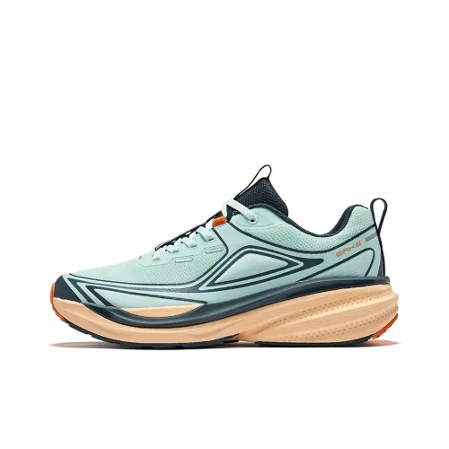 Erke Slip-Resistant Дышащий And Поддерживающий Низкий Топ Беговые кроссовки Мужской Пузырьковый Зеленый Медный Синий