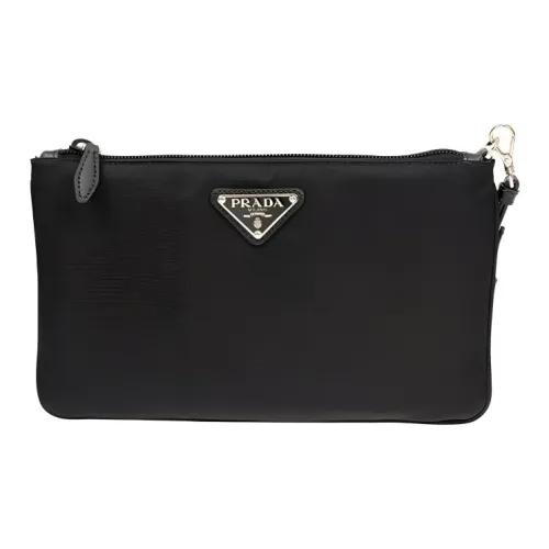 PRADA Nylon Zipper Wrist Bag Clutch Unisex Black PRADA Нейлон Сумка на запястье Clutch Унисекс Черный