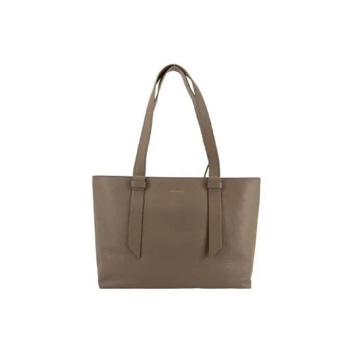 COCCINELLE Кожа Тоут Сумка Сумка для покупок Сумка Сумка через плечо Большая Женская Теплая Серый Коричневый