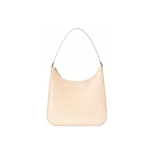 Staud Коровья кожа Сумка через плечо Женская Бежевая