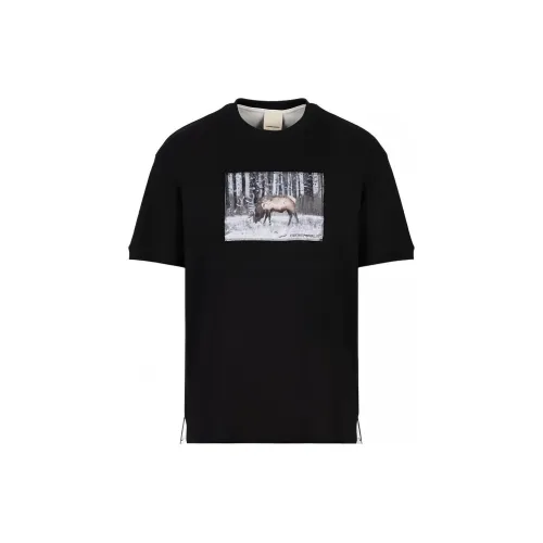 EMPORIO ARMANI Sustainable Collection FW22 Рубашка Мужская Черная