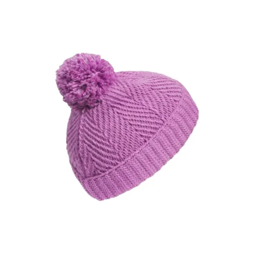 Adidas Акриловые шапки-бини для детей фиолетовые