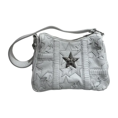 Chrome Hearts Кожа Курица Китайская медная монета Сумка Сумка через плечо Средний Women's White
