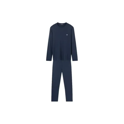EMPORIO ARMANI Пижамный комплект мужской морской синий