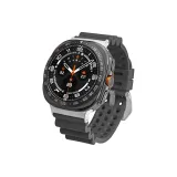 Черный с серебряной пряжкой