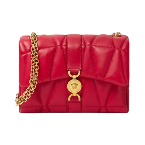 VERSACE Lambskin Pillow Bag Crossbody Bag Mini Women's Red VERSACE Lambskin Подушка Сумка через плечо Мини Женская Красная