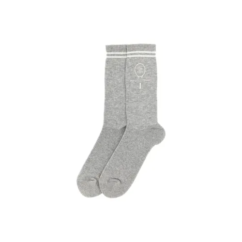 BRUNELLO CUCINELLI 1 пачка Серый Мужской MID Носки до икры