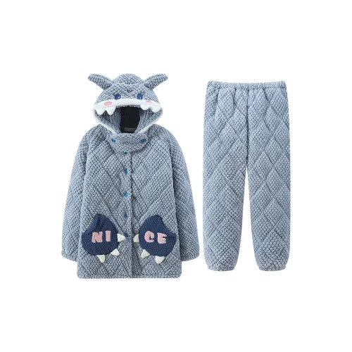 LEZIYUN Пижамный комплект женский синий