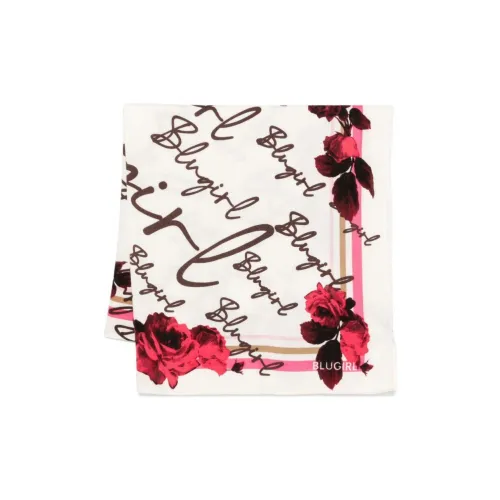 Blugirl Blumarine Вискоза Шелковые Шарфы Женские Белый Многоцветный