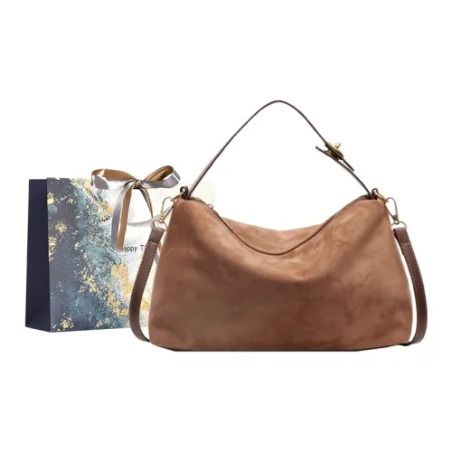 Iman's House ПУ (полиуретан) Ручная сумка Сумка через плечо Сумка на плечо Женская Коричневая Замша Кофейная Замша Черная Замша