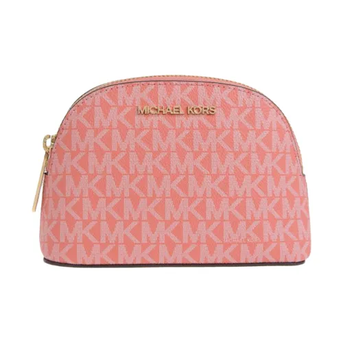 MICHAEL KORS PVC-покрытый холст клатч косметичка женский розовый