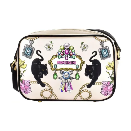 Braccialini ПУ (полиуретан) Camera Сумка Сумка через плечо Маленькая Женская Белая