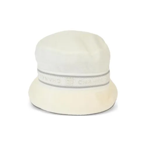 CHANEL Хлопок Полиамид Полиэстер Эластан Шляпы ведра Женские Экрю