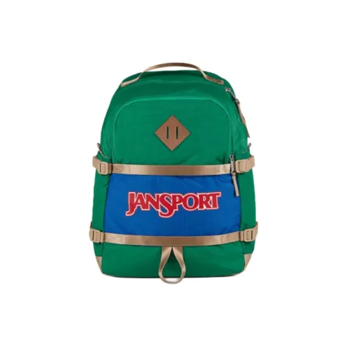 Jansport Переработанный Нейлоновый Рюкзак Унисекс Зеленый