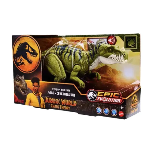 MATTEL JURASSIC WORLD Дикий Звуковые Эффекты Квадратный Нос Дракон Игрушки