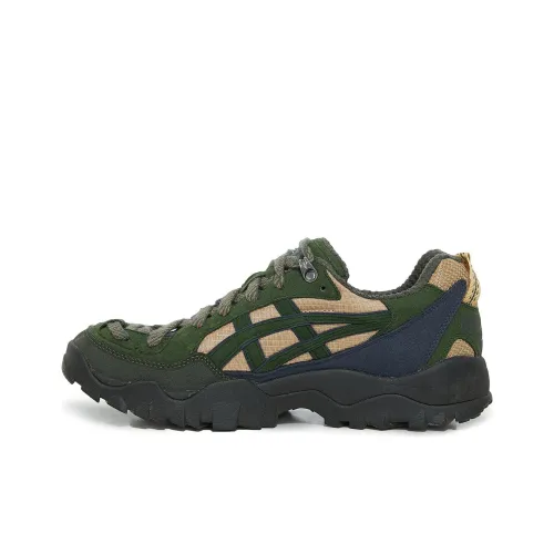 Asics Гель PICKAX Уличная обувь Низкий топ Черный Зеленый Унисекс