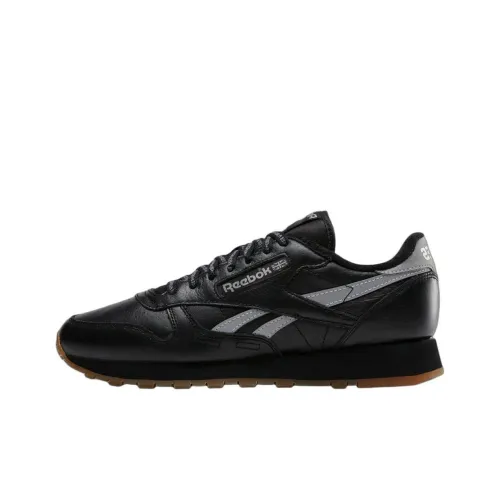 Reebok Classic Leather Casual Low Top Черный Мужской