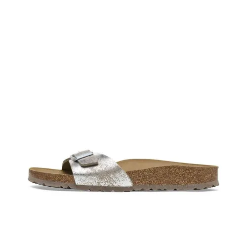 Биркенсток Мадрид ЭВА Противоскользящие Слипоны Женские Серебряные Стандартные