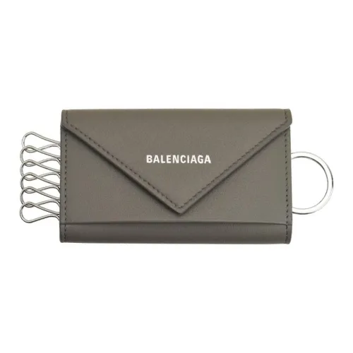 Balenciaga Кожа Key Pouch Унисекс Серый