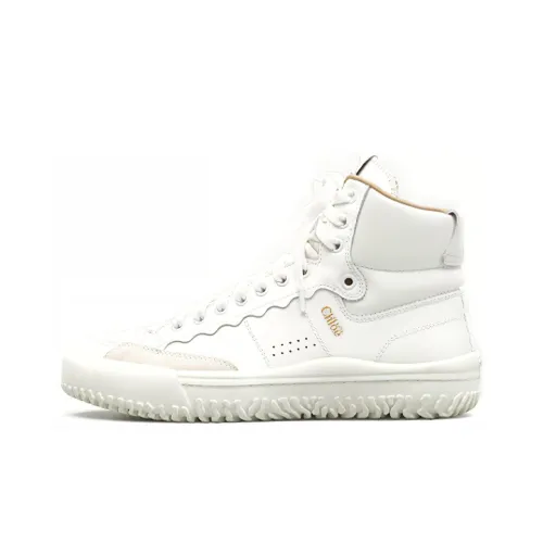 Chloe Высокий Топ Повседневная Обувь Женская Белая