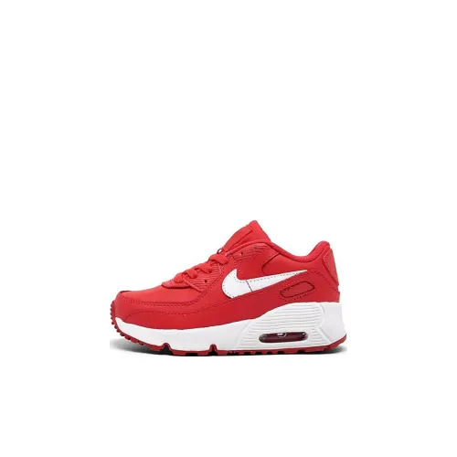 Nike Air Max 90 Anti KICK Амортизация Низкий Топ Обувь для малышей Красный Infant And Toddler