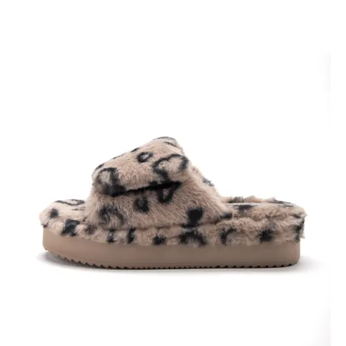 BOREE Слипоны Женские с леопардовым принтом