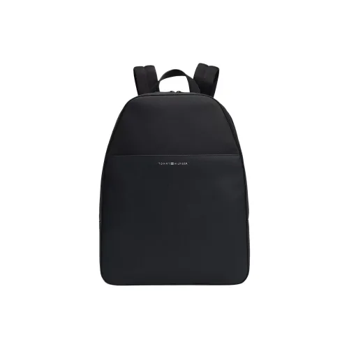 Tommy Hilfiger Leather Backpack Men's Black