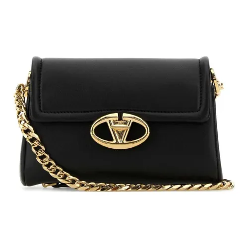 Valentino Vlogo Кожа Сумка через плечо Сумка на плечо Женская Черная