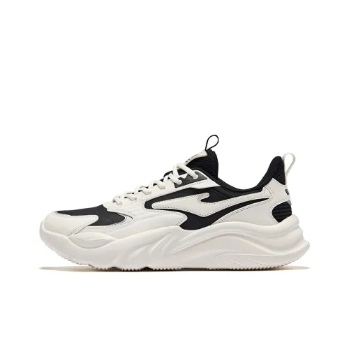 Erke 2,0 Slip Устойчивый к истиранию Низкий Топ Casual Мужской Глубокий черный Микрокристалл Белый