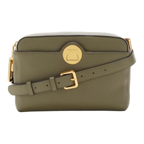 COCCINELLE Сумка через плечо из кожи женская темно-зеленая