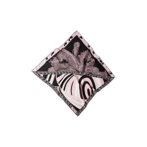 EMILIO PUCCI Шелковые платки для женщин розовый черный