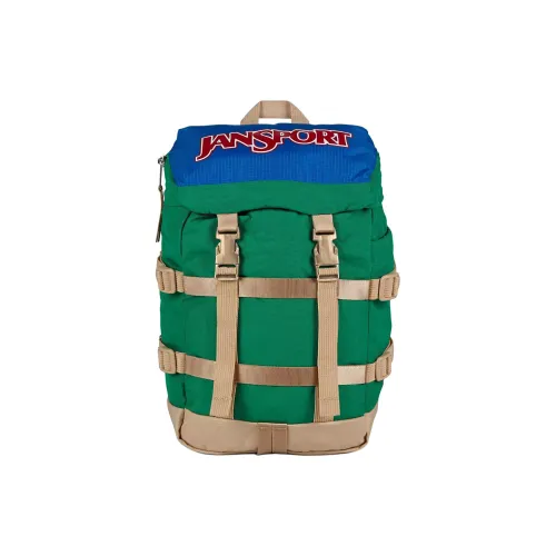 Jansport Переработанный Нейлоновый Рюкзак Мини Унисекс Зеленый