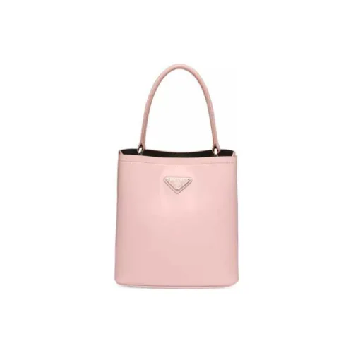 PRADA Panier Блестящая кожа через плечо сумка женская орхидея розовый