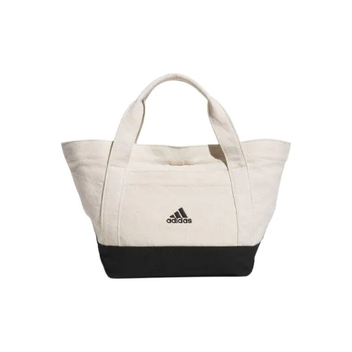 Adidas Хлопок Тоут Сумка Женская Бежевая Белая Черная