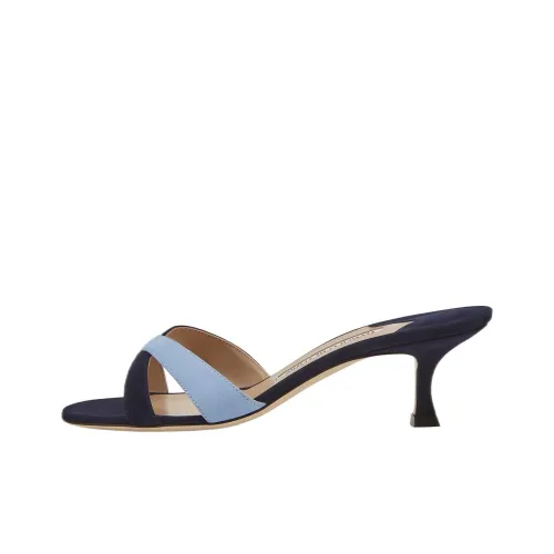 MANOLO BLAHNIK Слипоны Женские Морской Синий