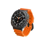 Оранжевый с черной застежкой.