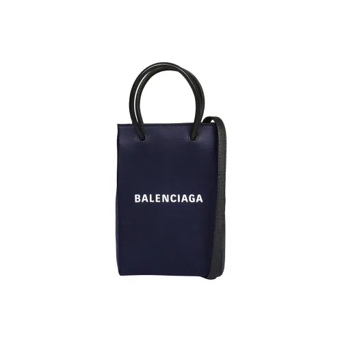 Balenciaga Чехол для телефона из коровьей кожи сумка женский синий
